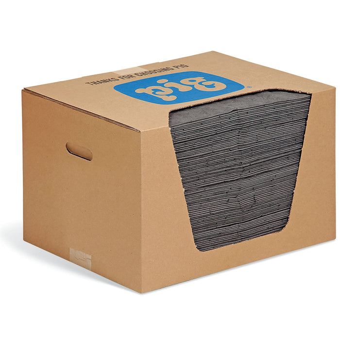 New Pig Heavyweight Absorbent Mat Pads — 15 x 20 in, 100-Count Universal, ~22 Gal/Bag product photo