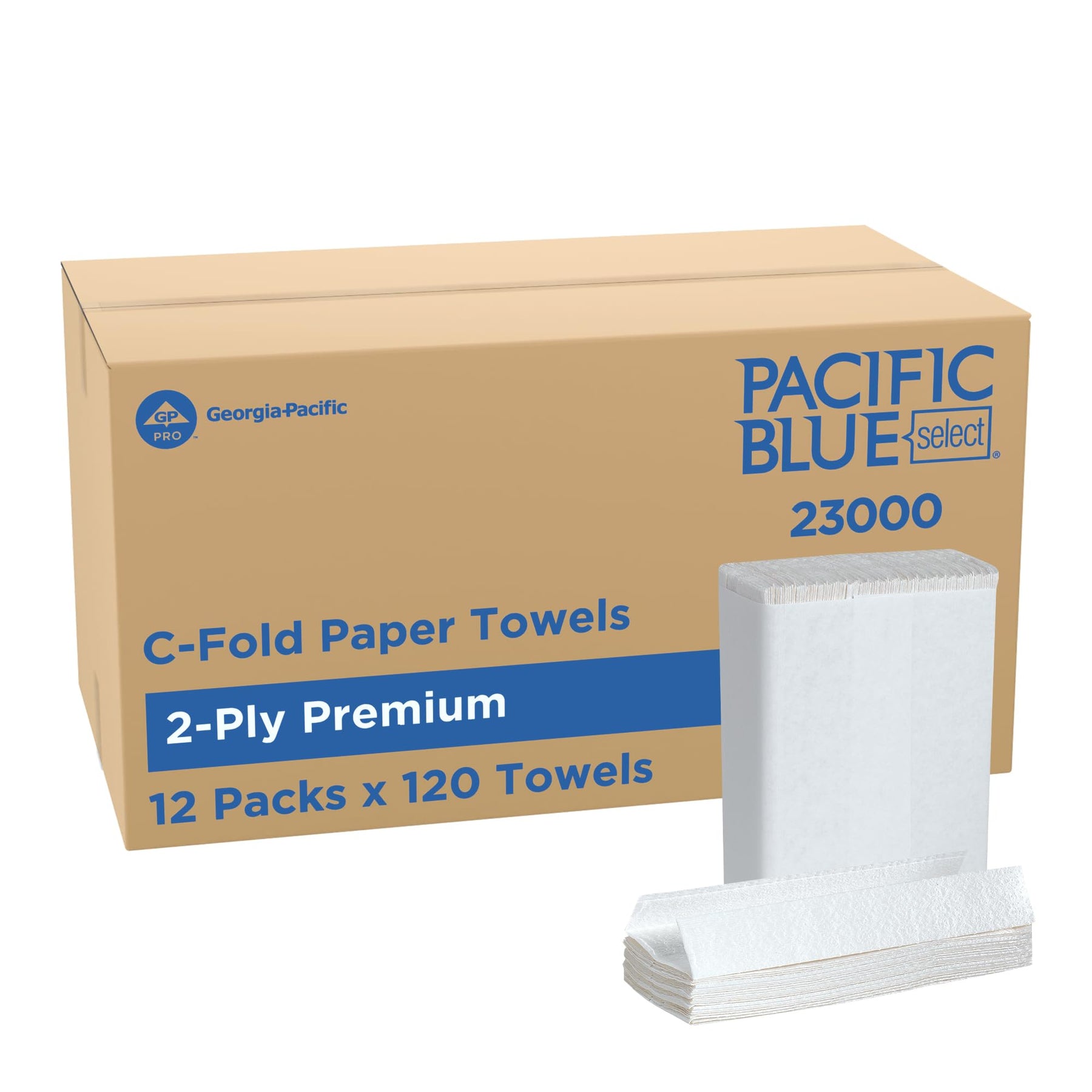 GP Pacific Blue Select C-Fold Towels — Case (23000) product photo