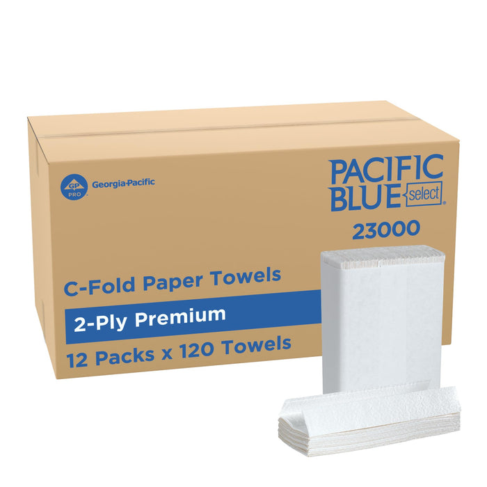 GP Pacific Blue Select C-Fold Towels — Case (23000) product photo