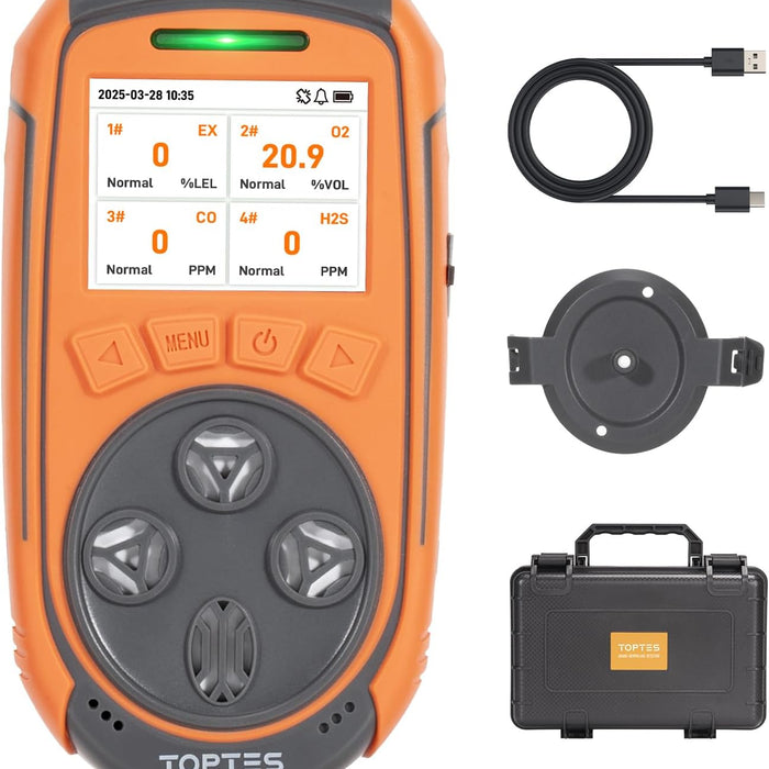 TopTes Guard-863Pro 4 Gas Monitor — Color Screen, O2, CO, H2S, LEL product photo
