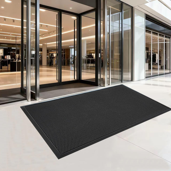 Rubber Scraper Entrance Mat 4x6 — Heavy Duty Outdoor, Non-Slip Dirt Trapper product photo