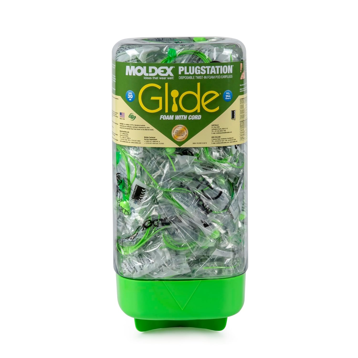Moldex 6883 Glide Corded Earplugs — NRR 30 product photo