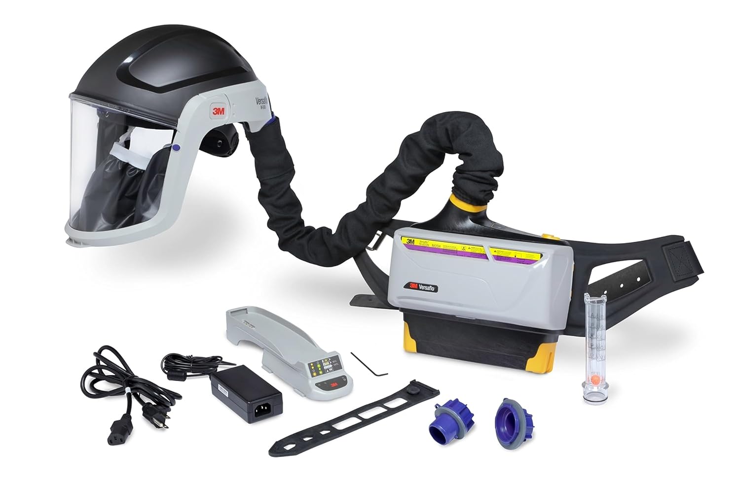 3M Versaflo TR-800-HIK Intrinsically Safe Heavy Industry PAPR Kit with hard hat headtop and OV/Acid Gas/HE cartridge