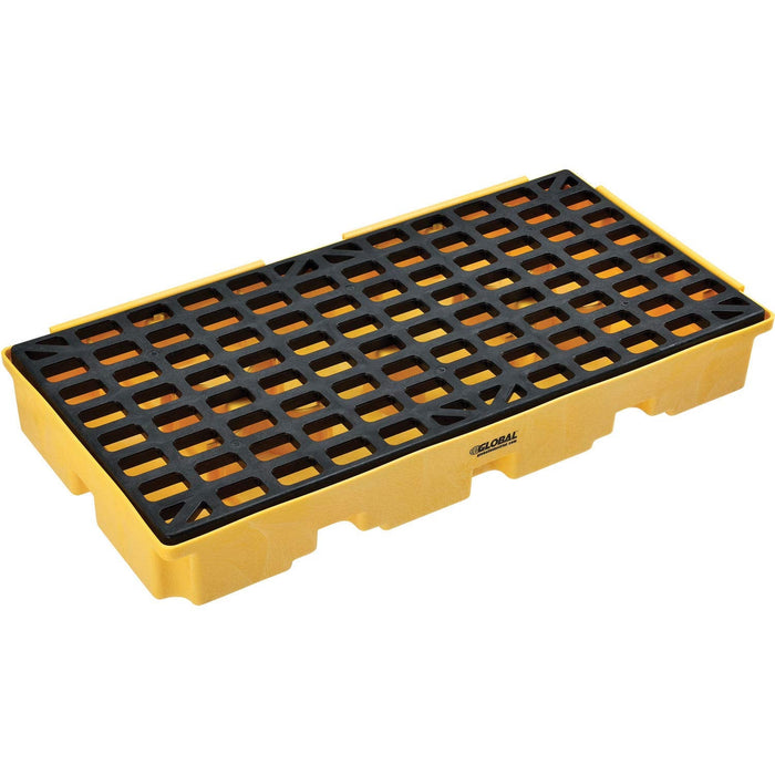 Global Industrial 2-Drum Spill Containment Platform — Low-Profile, 30 Gal Sump, 5,000 lb product photo