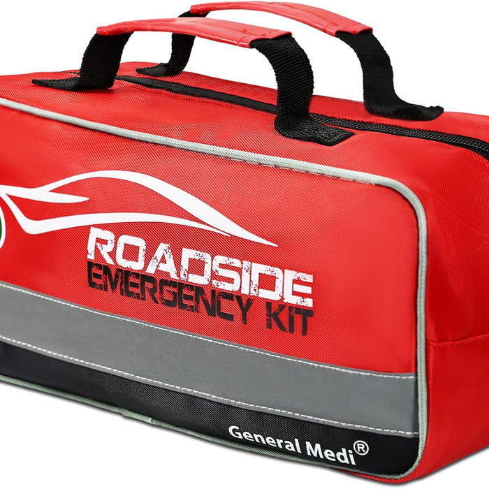 General Medi 127-Piece Roadside Car Emergency Kit with Mini First Aid Kit product photo
