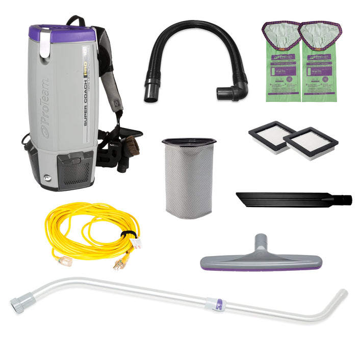 ProTeam Super Coach Pro 10 Backpack Vacuum — 107303 product photo