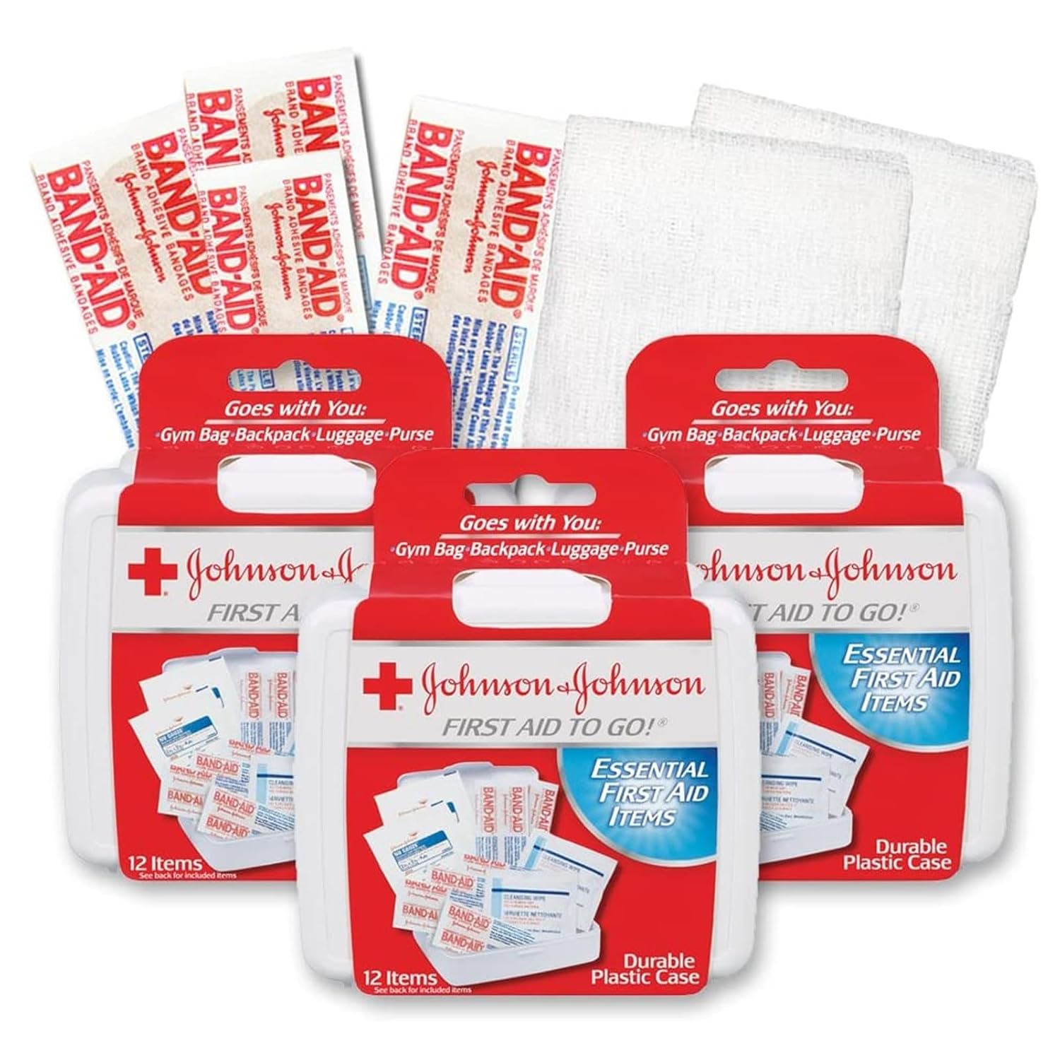 Johnson & Johnson Travel First Aid Kit 3-Pack product photo