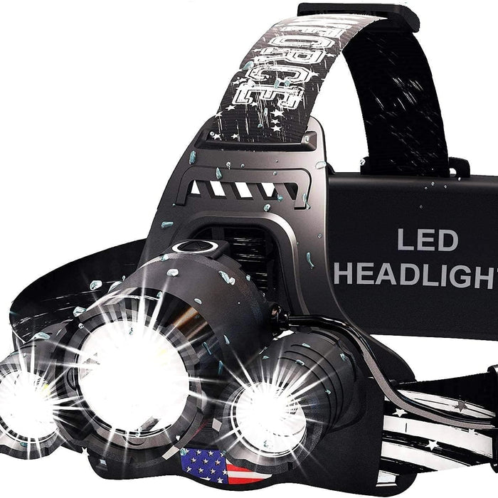 Luminus 1080-Lumen Rechargeable Headlamp — USB, Zoomable Beam, Red Light, 90° Tilt product photo