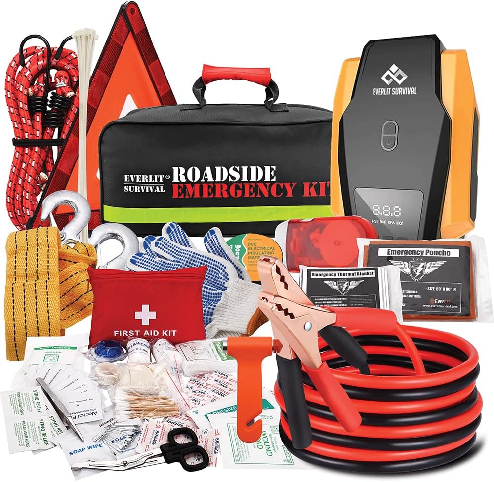Everlit Survival Car Emergency Kit, Roadside Safety Tool Kit product photo