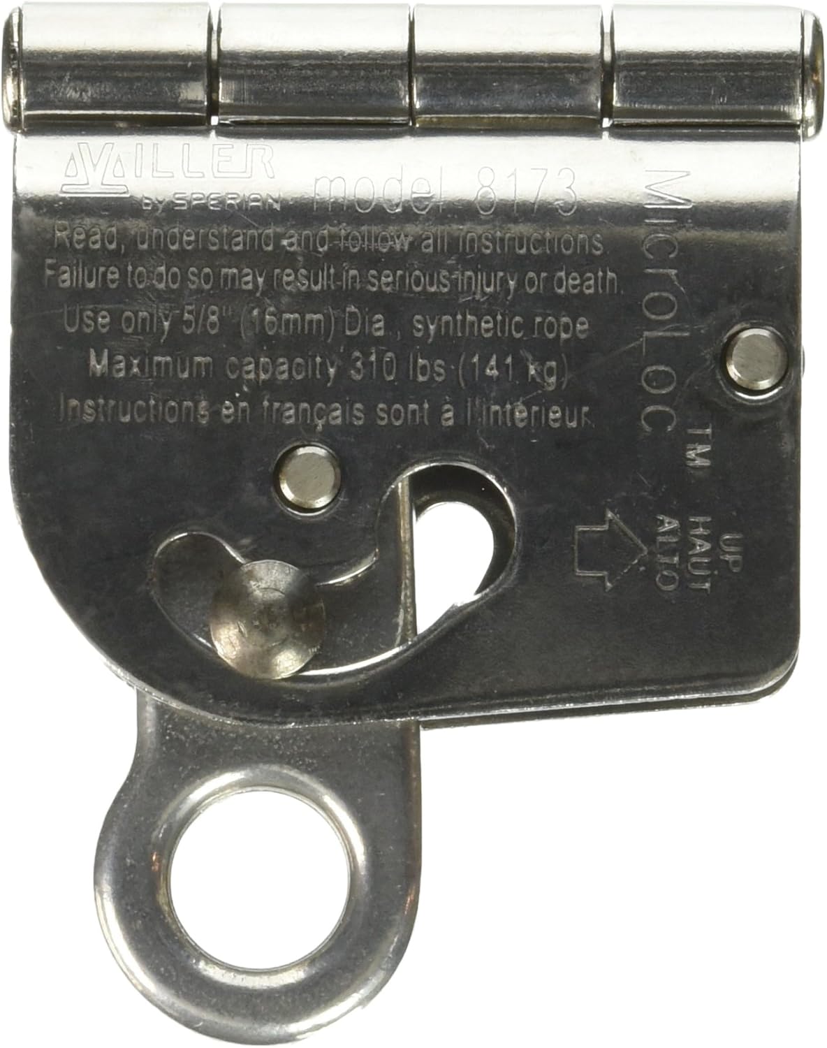 Miller 8173/U MicroLoc Wire Rope Grab — Trailing, 5/8 in Cable product photo