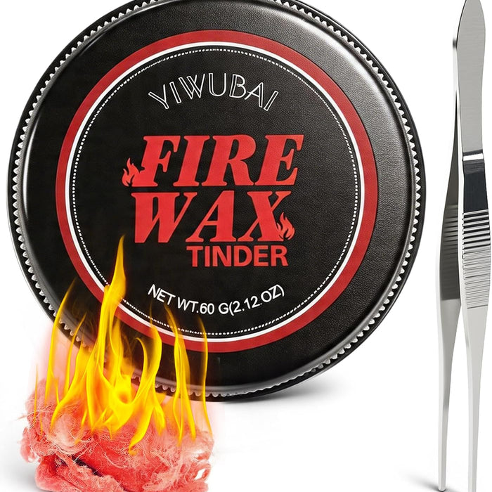 YIWUBAI Survival Fire Starter Kit, Stainless Steel Tweezers product photo