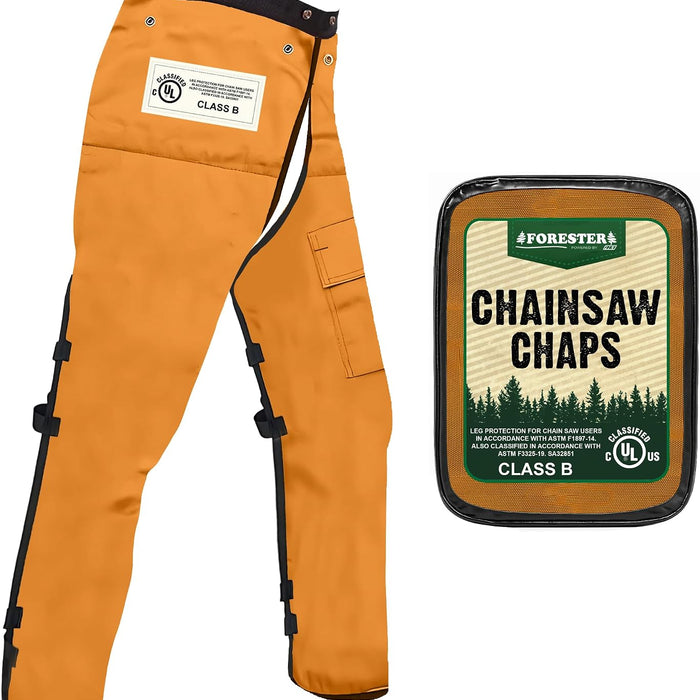 FORESTER Chainsaw Chaps — Apron Style product photo