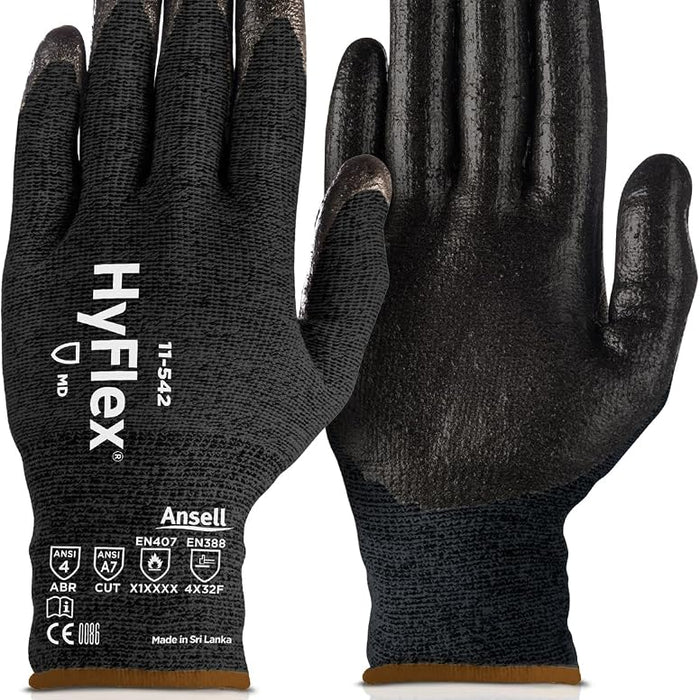 Ansell HyFlex 11-542 cut and heat-resistant gloves