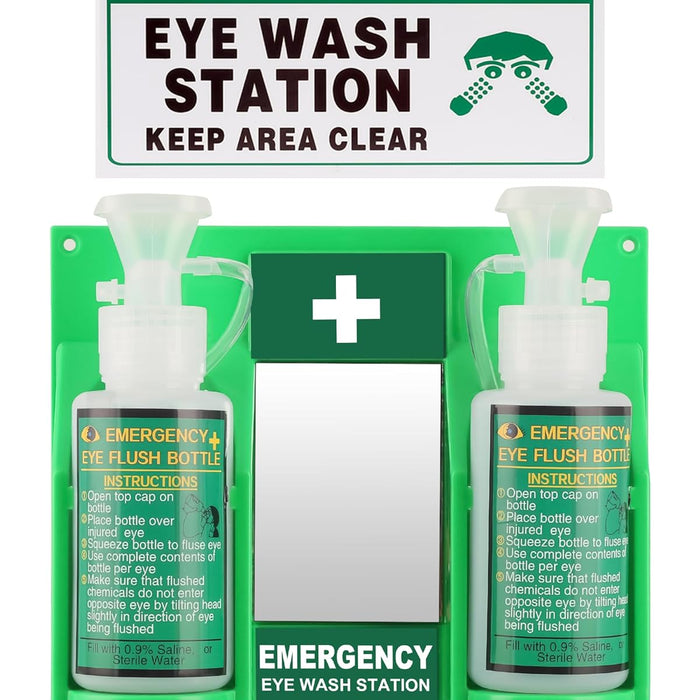 Yzzwer Portable Eyewash Station, OSHA-Approved, Wall-Mounted product photo