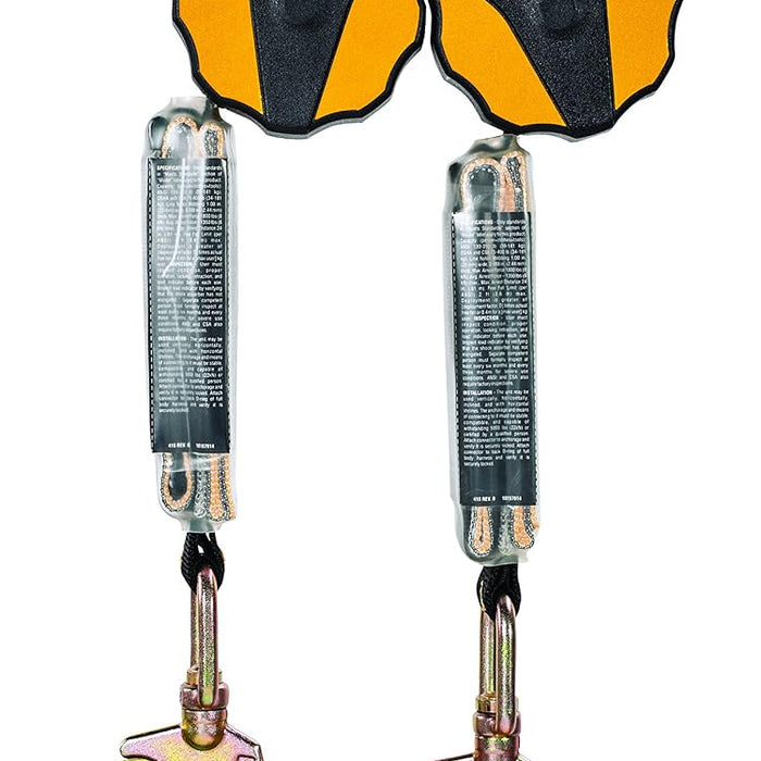MSA Workman Mini Personal Fall Limiter — Twin-Leg, 6 ft, 400 lb, 10157859 product photo