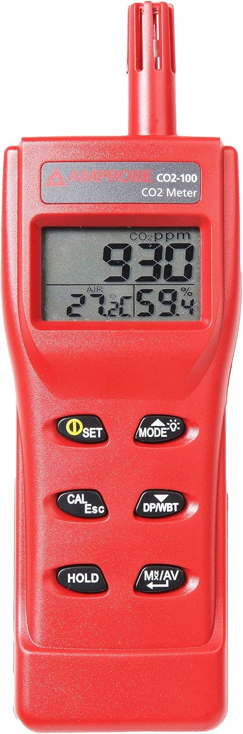 Amprobe CO2-100 Handheld Carbon Dioxide Meter — CO2, Temp & Humidity product photo