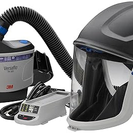 3M Versaflo TR-300-HIK Heavy Industry PAPR Kit with hard hat headtop, TR-300 blower and HE filter
