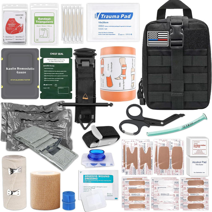HidroPony 78 Pack IFAK Trauma Kit with Tourniquet, 6-Inch Israeli Bandage product photo