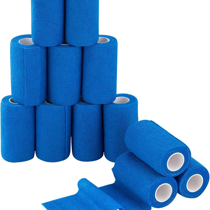 PHYTOP Adhesive Bandage Wrap 12 Pack, Vet Wrap, 4 Inches x 5 Yards product photo