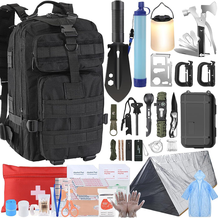 Pixato Survival Kit, Survival Gear and Equipment, 258 Pieces, with Water Filter product photo