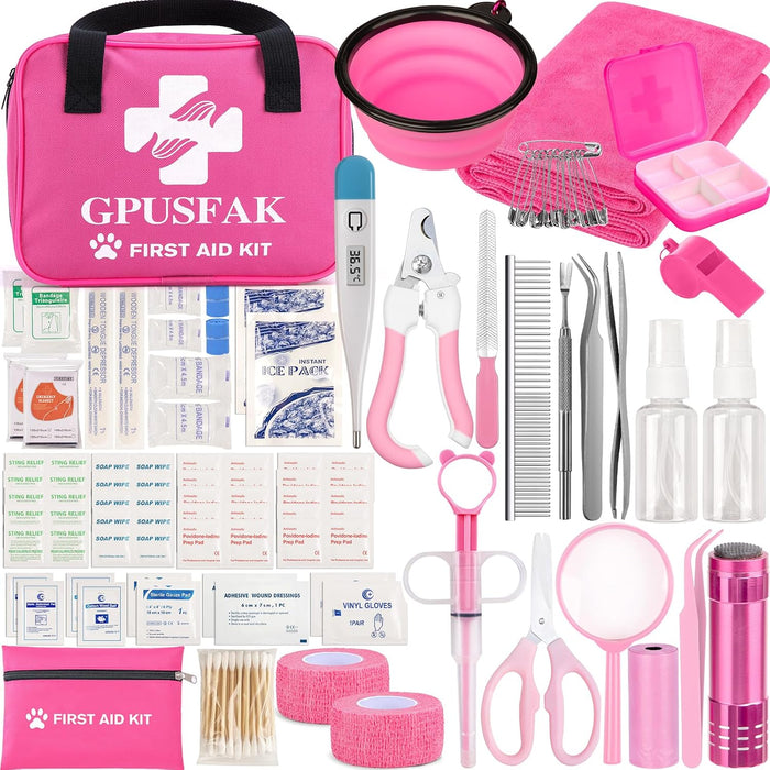GPUSFAK 136pc Dog First Aid Kit for Dogs and Cats product photo