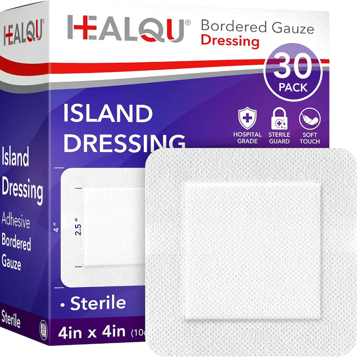 Healqu Island Dressing 4x4 — Bordered All-in-One product photo