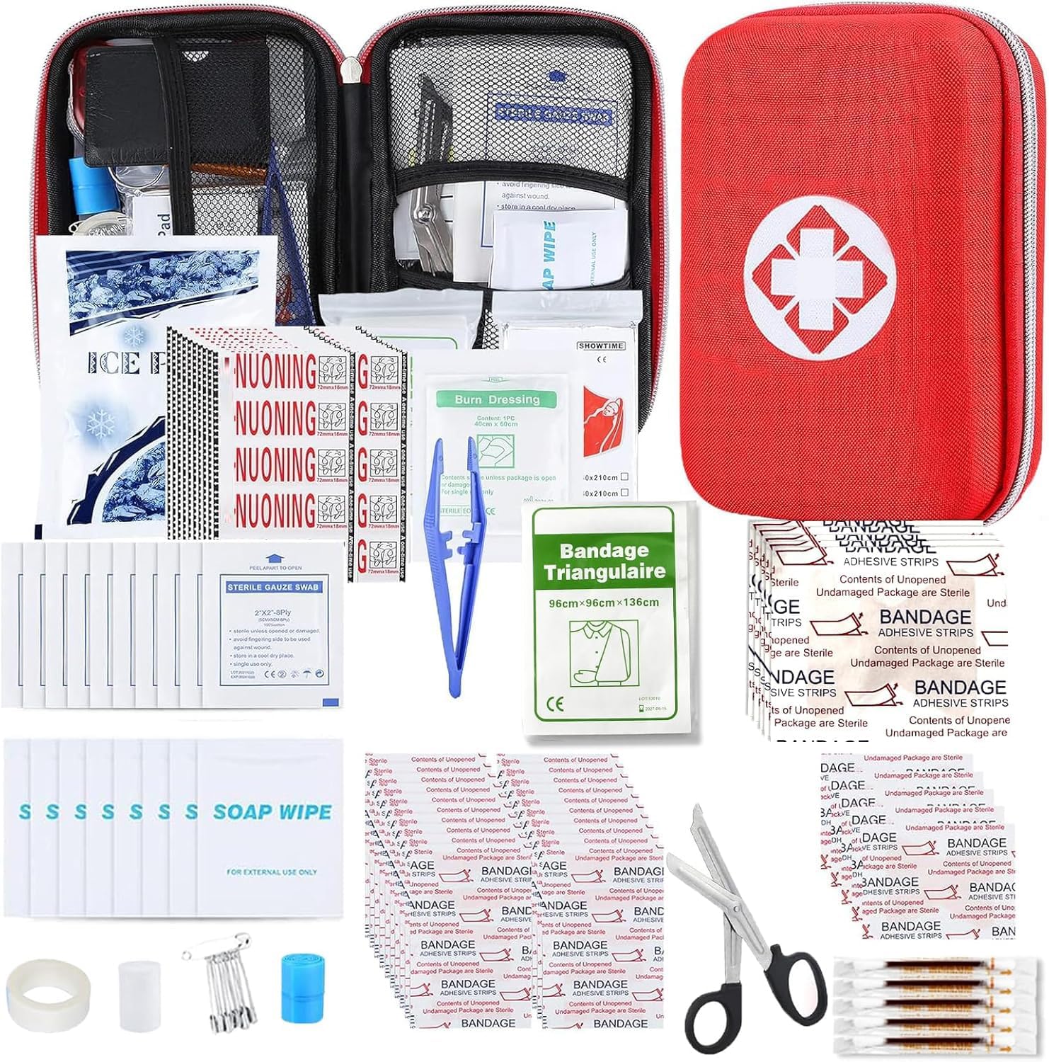 AMORNING 276 Piece First Aid Kit, Home, Car, Camping, Hiking product photo