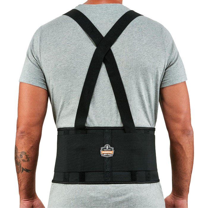 Ergodyne ProFlex 1650 Back Support Belt — 7.5" Economy Elastic, Removable Suspenders product photo