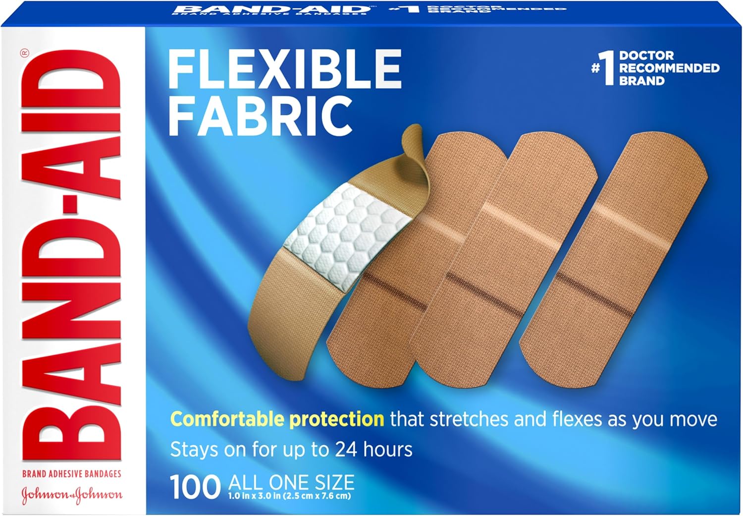 Band-Aid Flexible Fabric Bandages — Comfort Wound Care product photo