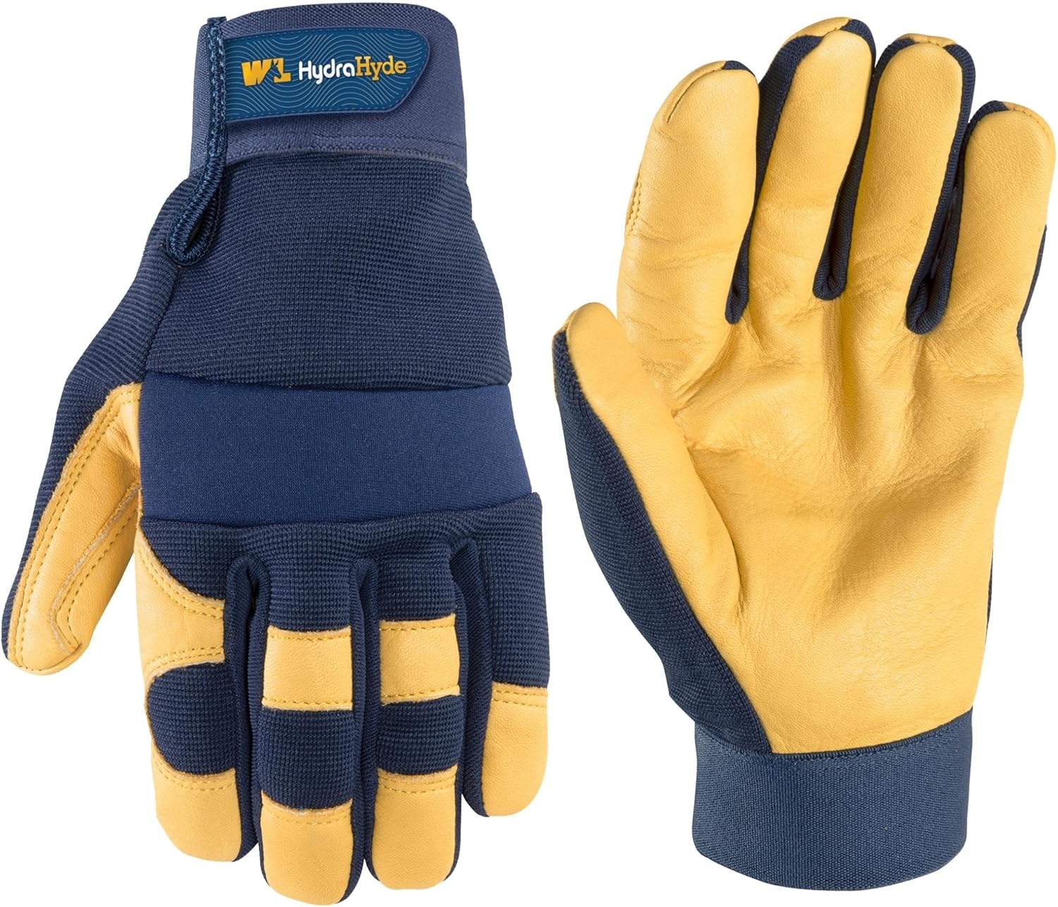 Wells Lamont HydraHyde Leather Palm Work Gloves — Water-Resistant product photo