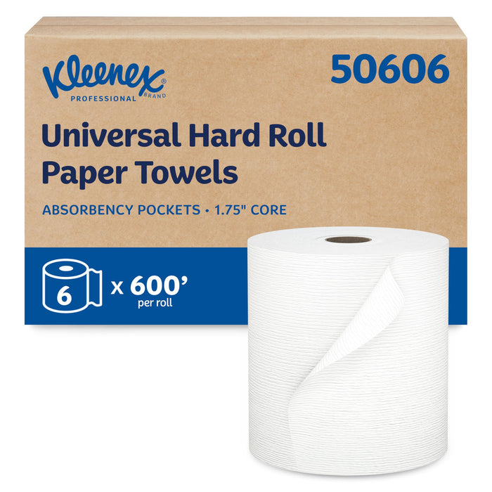 Kleenex 50606 Premium Hard Roll Towels — 6 x 600 ft product photo