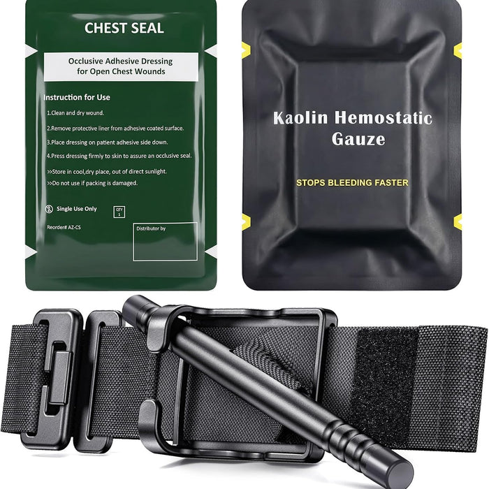 Qirexynor Tourniquet Kit First Aid Refill Supplies, Compact Bleeding Control product photo
