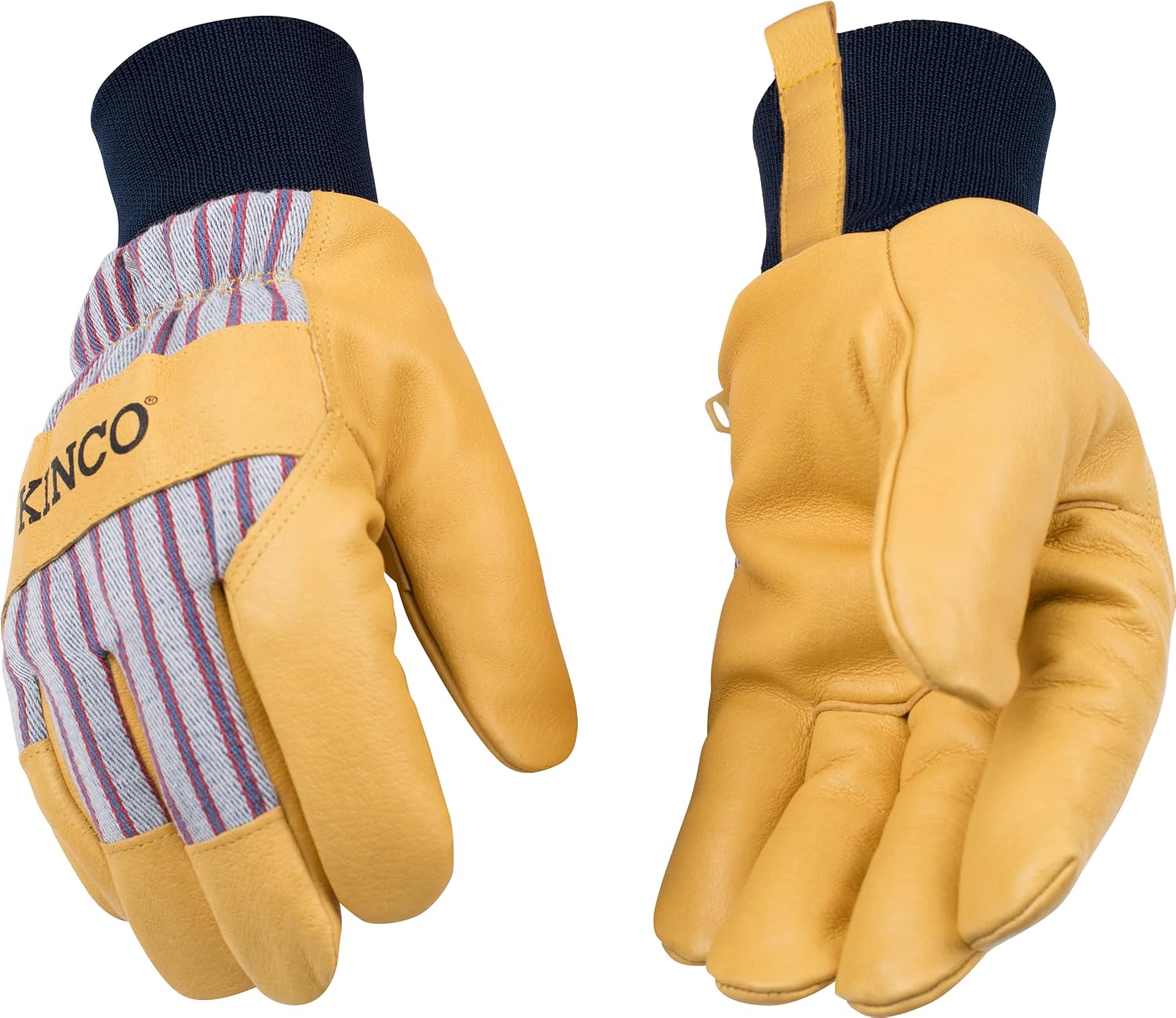 Kinco 1927KW Lined Grain Pigskin Work Gloves — Knit Wrist product photo