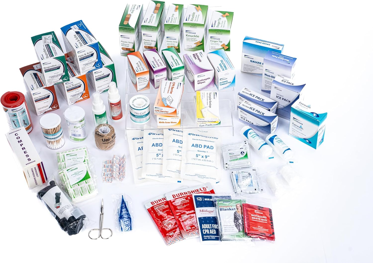 UniShield Class B First Aid Refill with Medications (1,250+ Pieces, No Cabinet) product photo