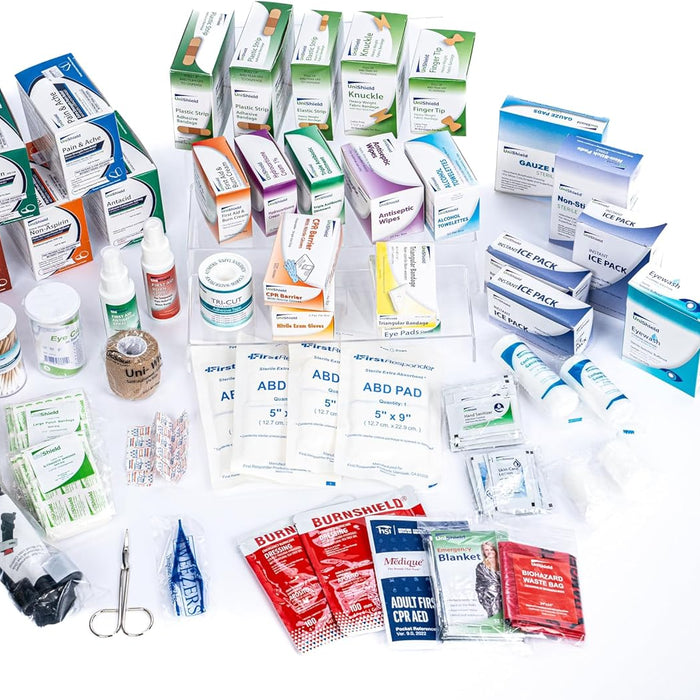 UniShield Class B First Aid Refill with Medications (1,250+ Pieces, No Cabinet) product photo