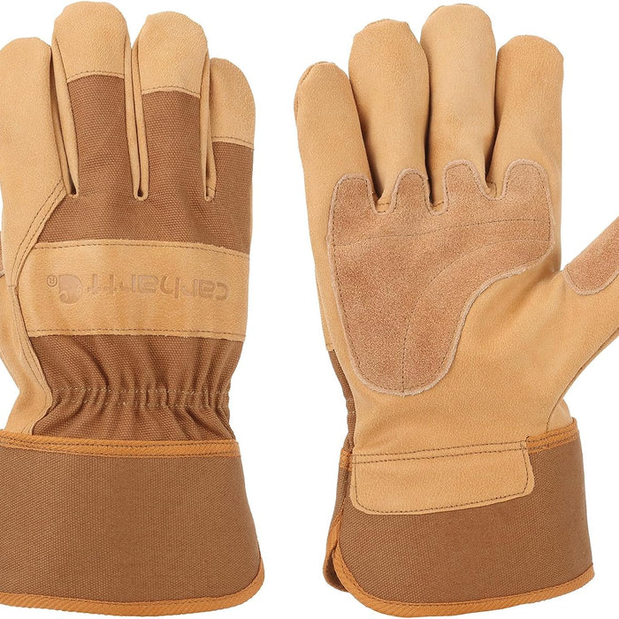 Carhartt A518 System 5 Safety Cuff Work Gloves — Duck Canvas & Leather product photo