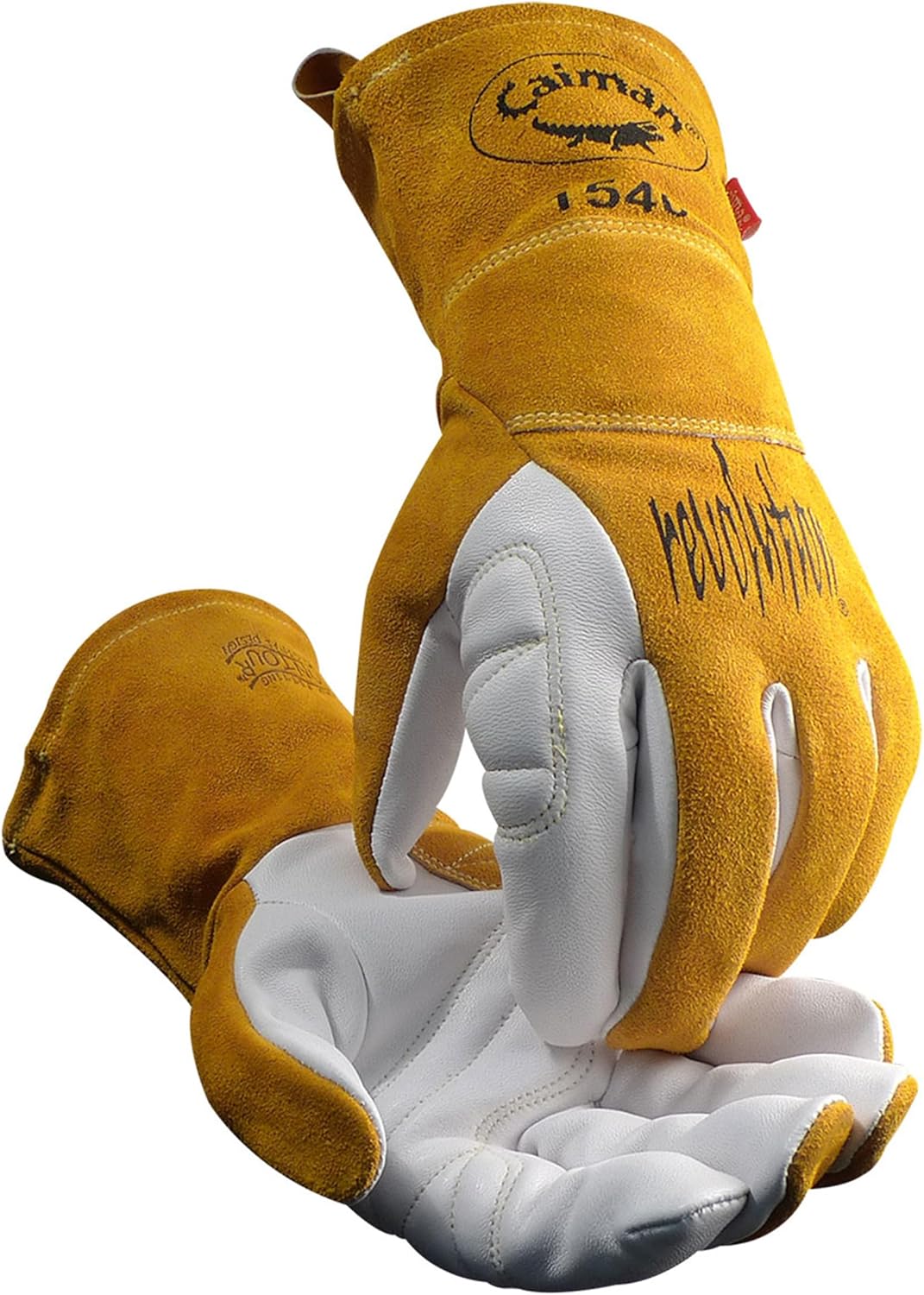 Caiman Goat Grain TIG/Multi-Task Welding Gloves — 4-Inch Cuff product photo