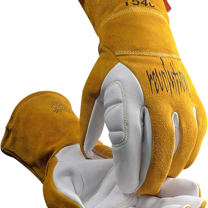 Caiman Goat Grain TIG/Multi-Task Welding Gloves — 4-Inch Cuff product photo
