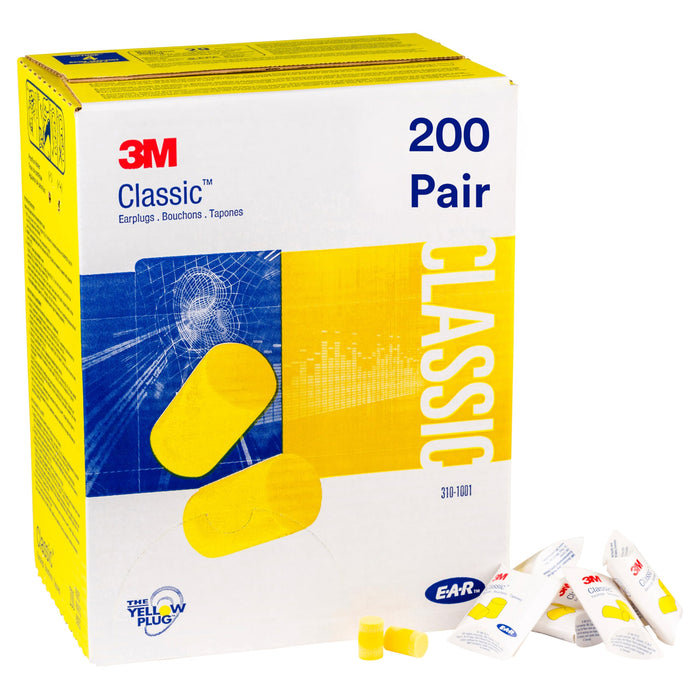3M 310-1001 E-A-R Classic Cordless Earplugs — NRR 29 product photo