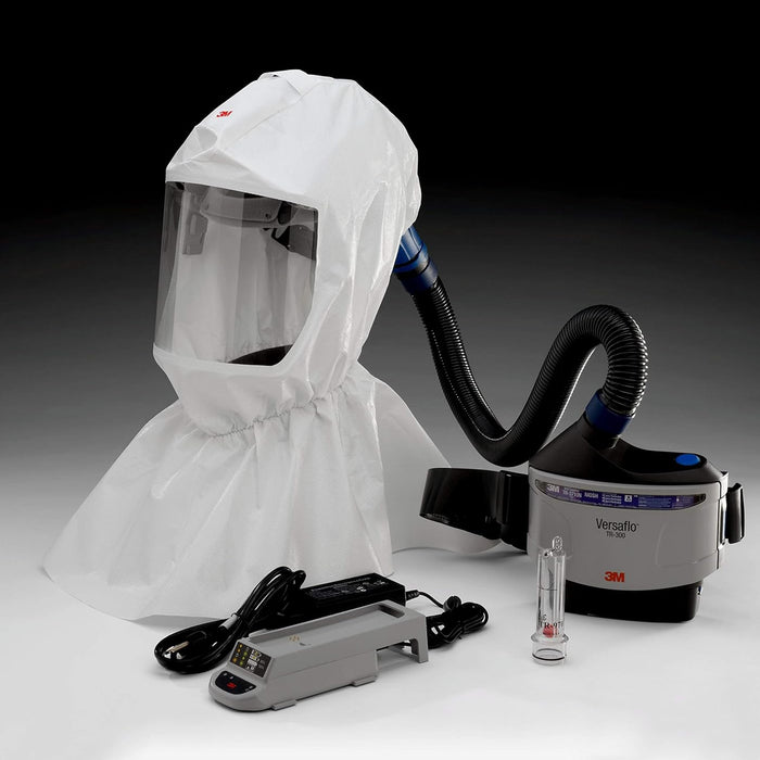3M Versaflo TR-300-ECK Easy Clean PAPR Kit with compact TR-300 blower, HE filter and disposable hood