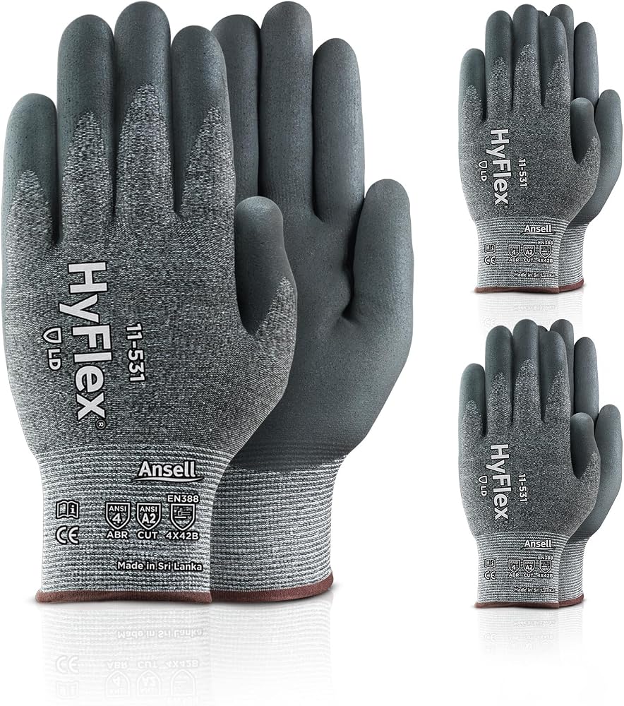 Ansell HyFlex 11-531 ANSI A2 foam nitrile cut-resistant gloves