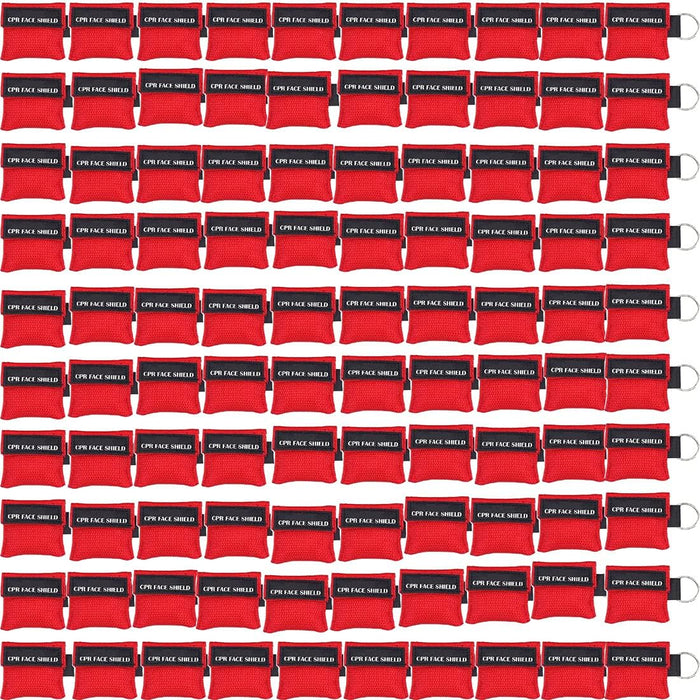 LSIKA-Z CPR Face Shield Keychain — One-Way Valve Rescue Barrier, 100-Pack (LS10001) product photo