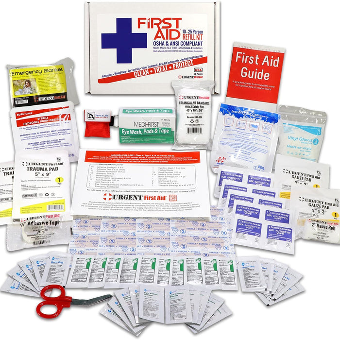Urgent First Aid Class A Refill — 25-Person ANSI Restock product photo