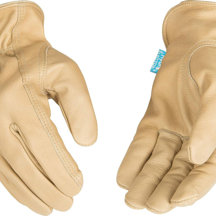 Kinco 398P Hydroflector Unlined Cowhide Work Gloves — Water-Resistant product photo