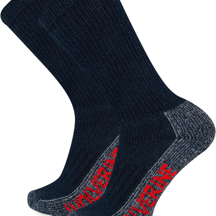 Wolverine Steel Toe Cotton Crew Work Socks (2-Pair, Size 7-12) product photo