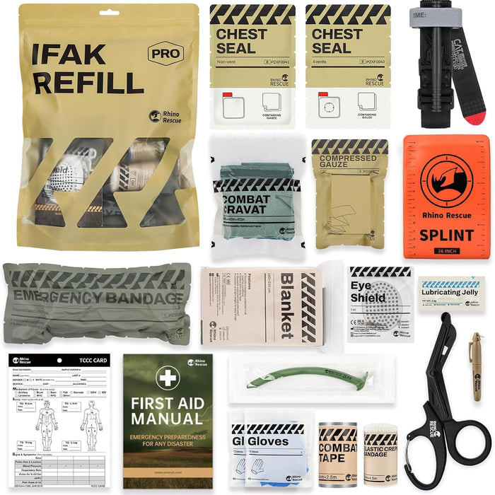 Rhino Rescue IFAK Refill Kit, 17 Pieces with CAT Gen-7 Tourniquet (RRIRKC-STD) product photo