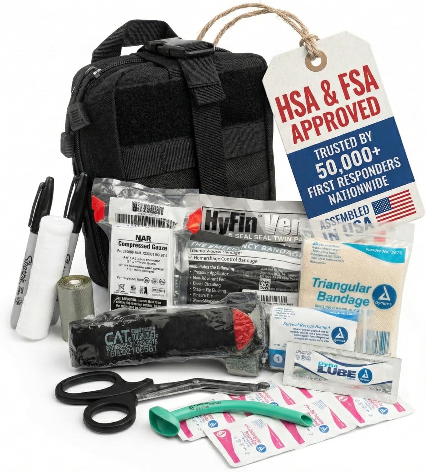 Scherber Premium IFAK Trauma Kit, Fully Stocked, Genuine NAR (SCHIF360BK1) product photo