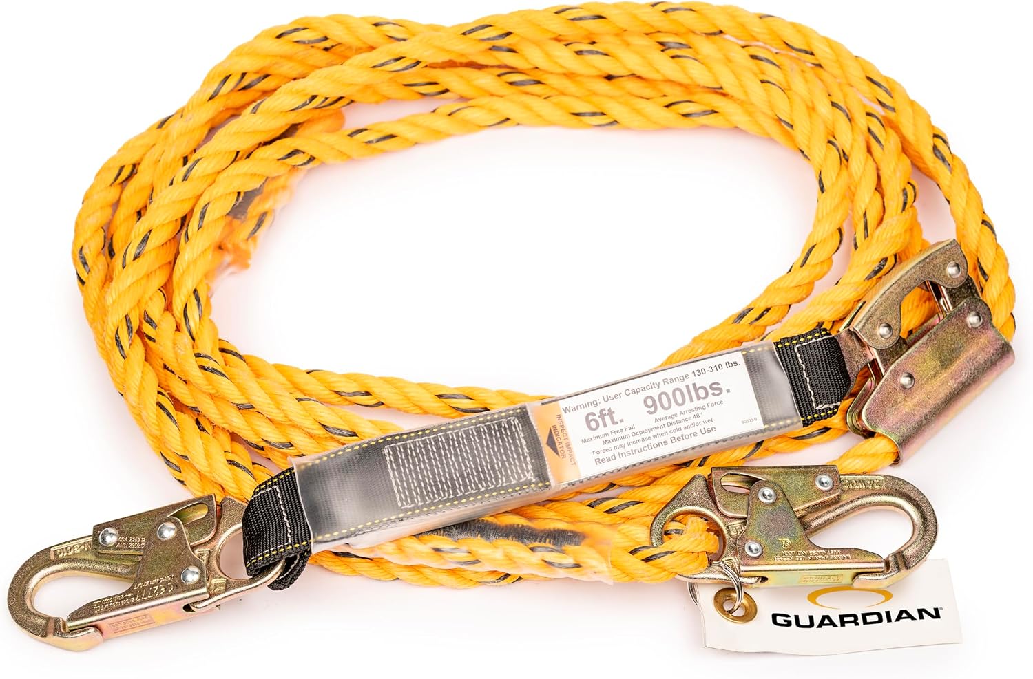 Guardian VLA Vertical Lifeline Assembly — Poly Steel Rope, Rope Grab & Shock Absorber product photo