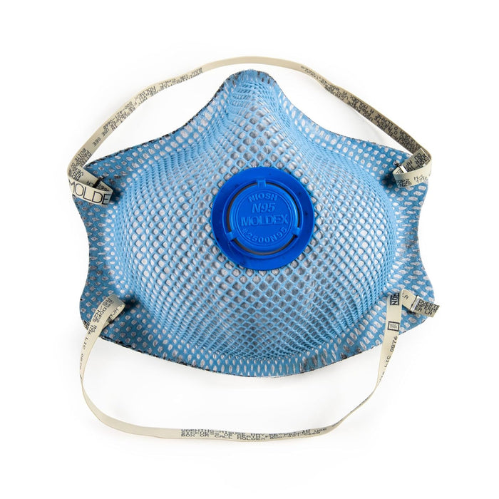 Moldex 2500N95 N95 Disposable Respirator — Nuisance Acid Gas + Valve product photo