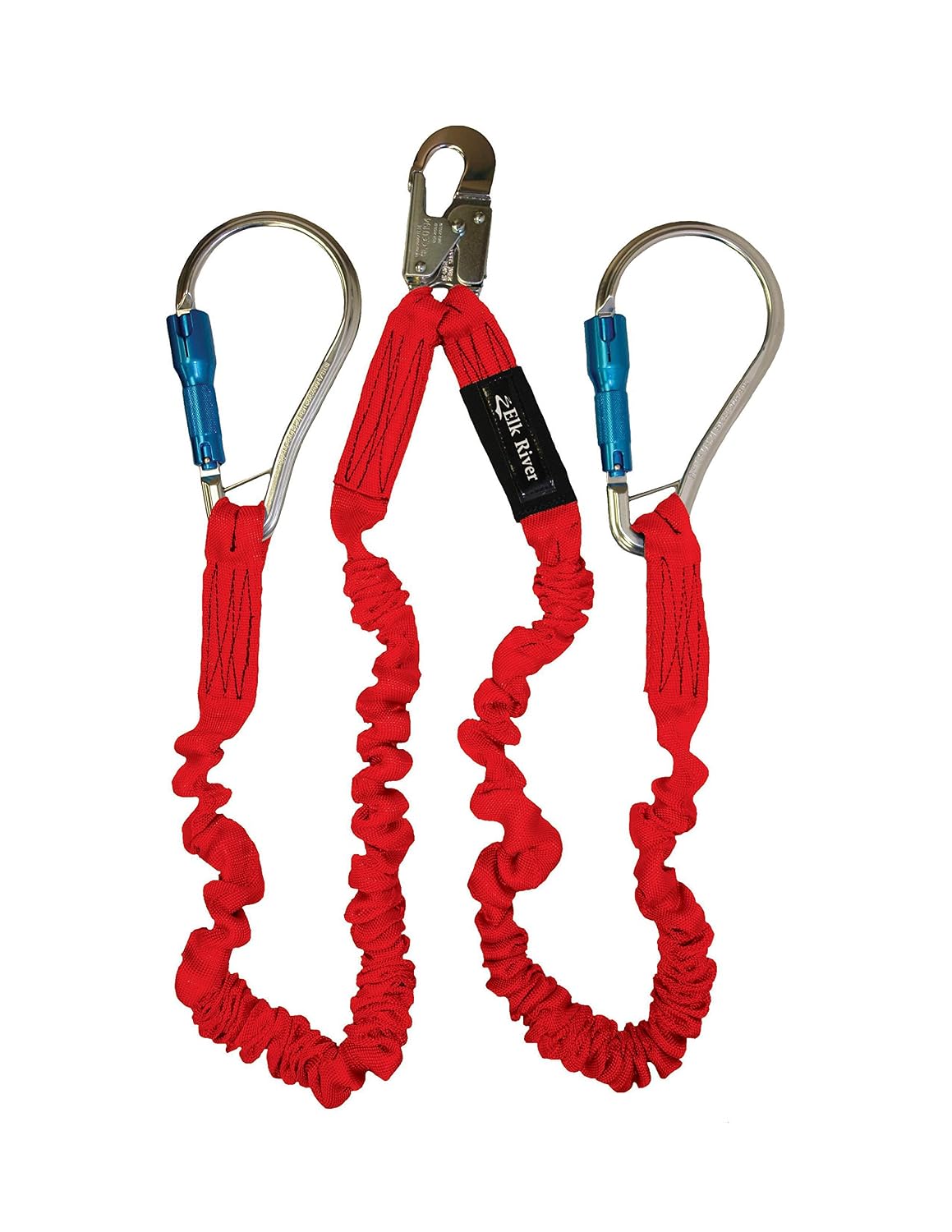 Elk River 35417 Flex-NoPac Adjustable Twin-Leg Carabiner Lanyard product photo
